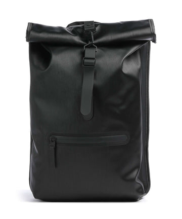 Rains Sac à dos roll-top black grain