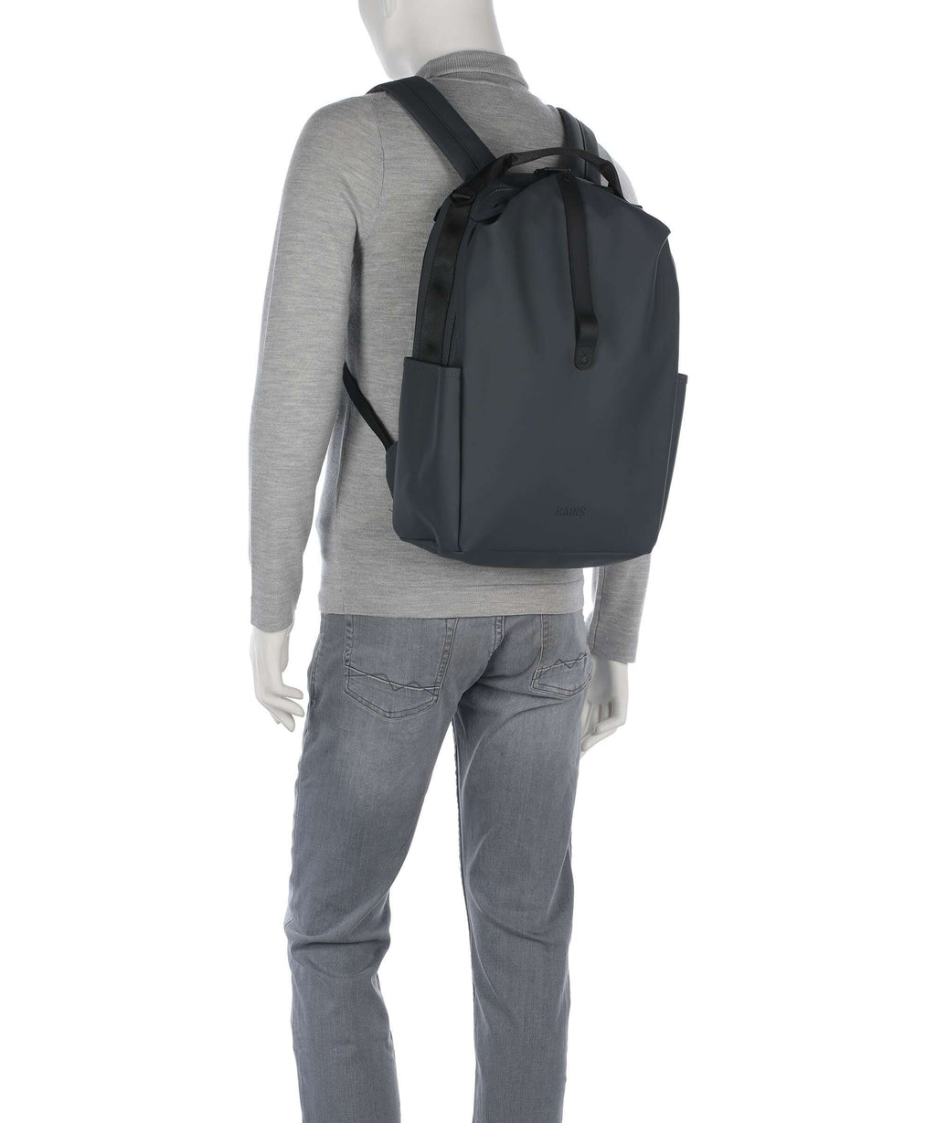 Rains Clip Front Backpack dark grey