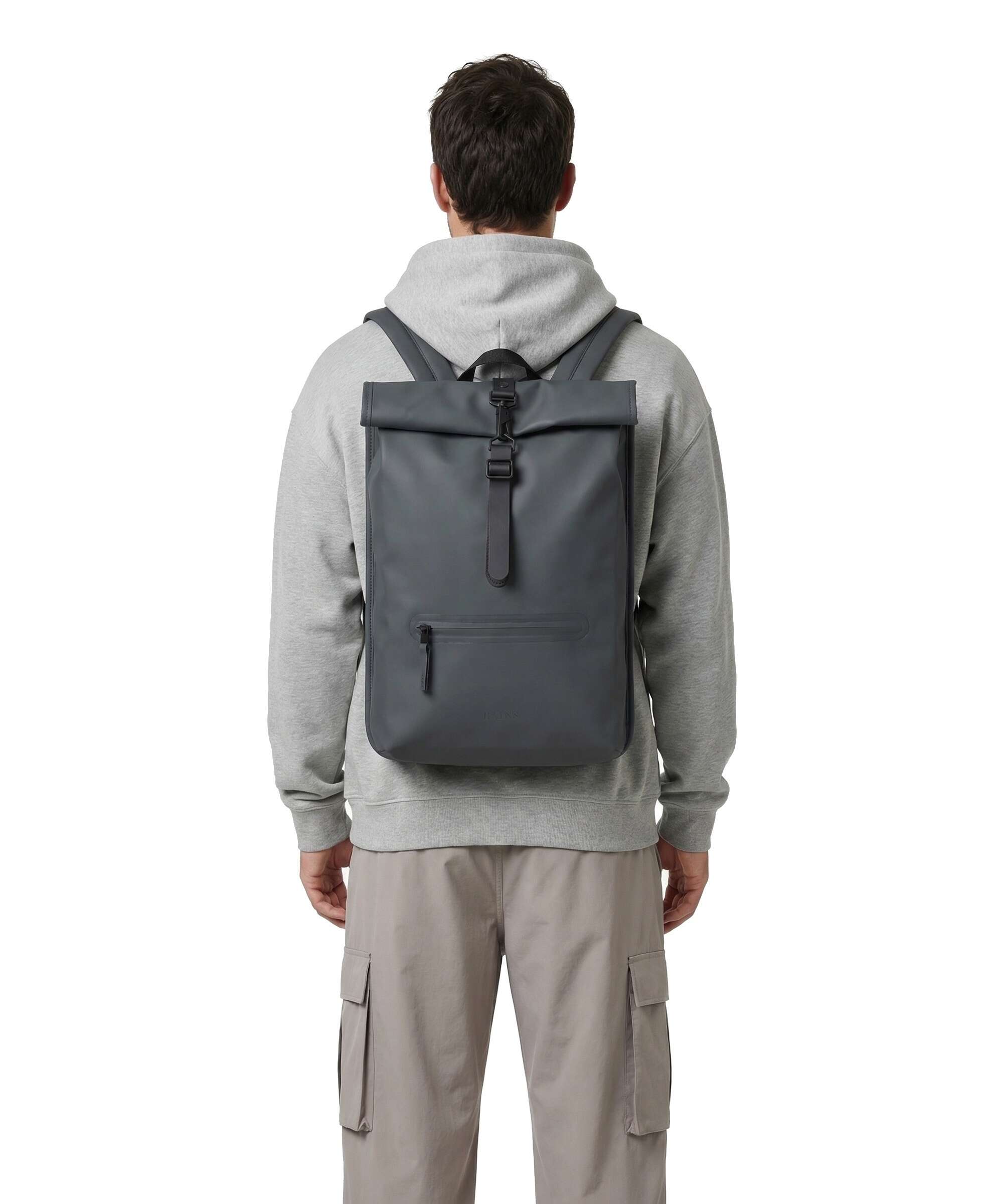 Rains Rolltop backpack dark grey