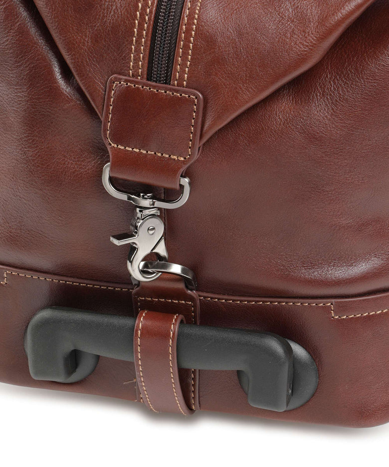 Jekyll & Hide Oxford Travel bag with wheels tobacco