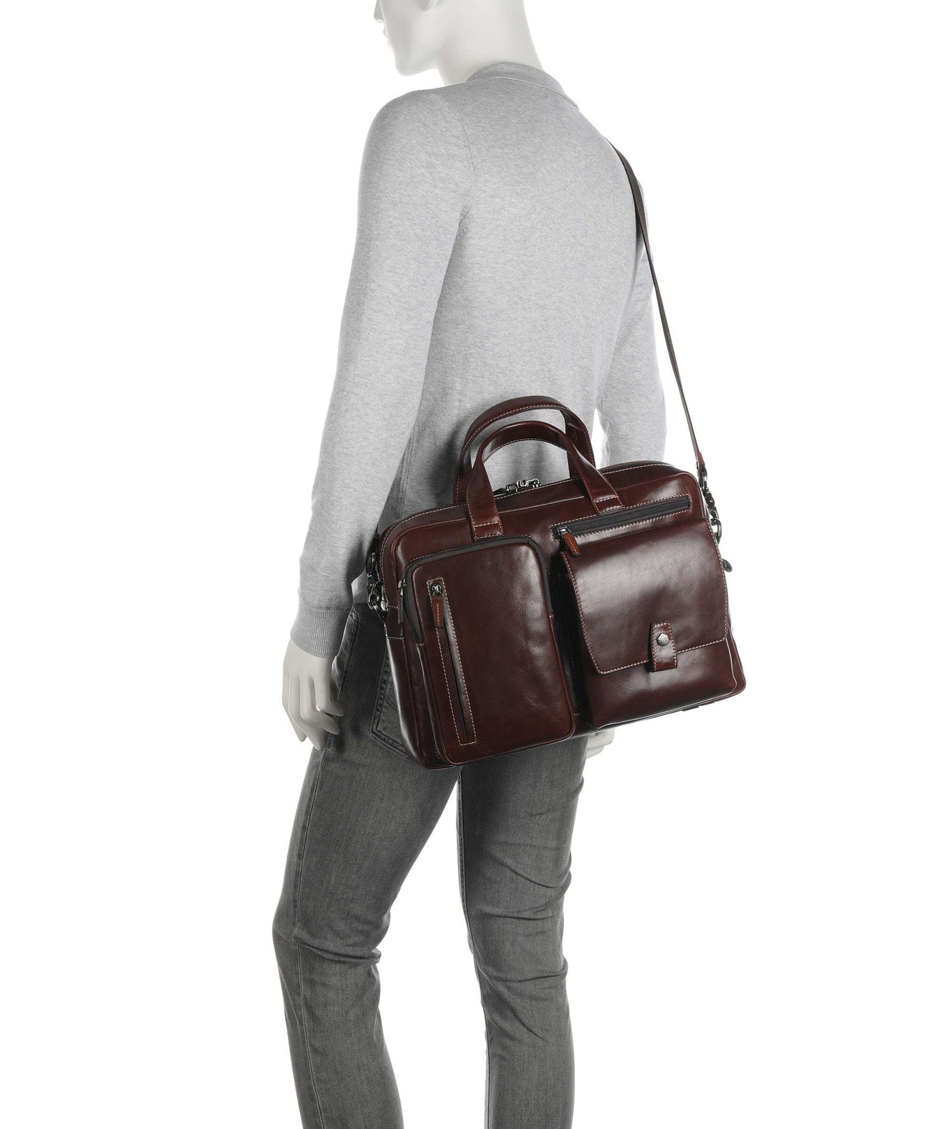 Jekyll & Hide Montana Briefcase mocha