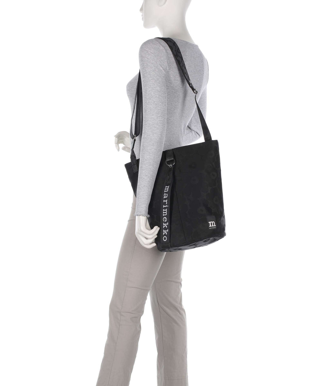 Marimekko All Day Unikko Hobo bag black