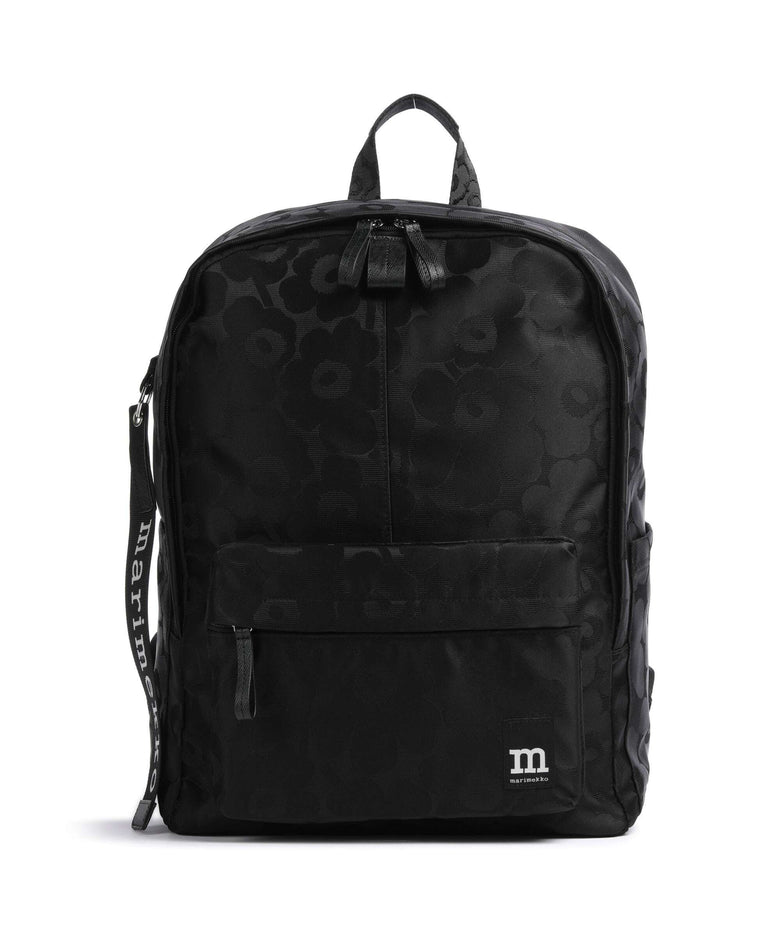Marimekko Zip Top Unikko Backpack black