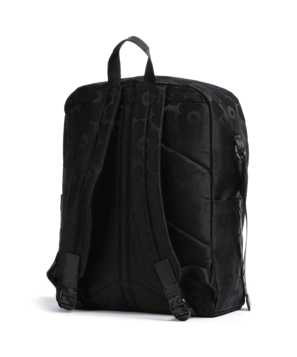Marimekko Zip Top Unikko Backpack black