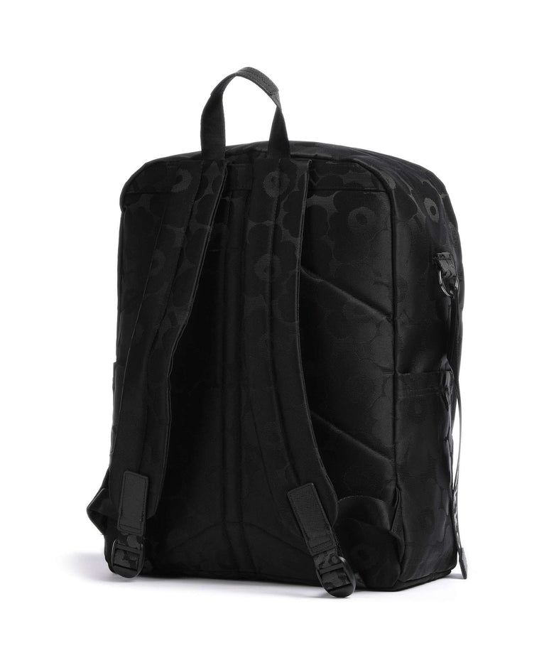 Marimekko Zip Top Unikko Backpack black