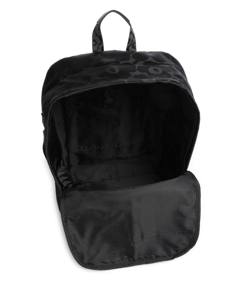 Marimekko Zip Top Unikko Backpack black