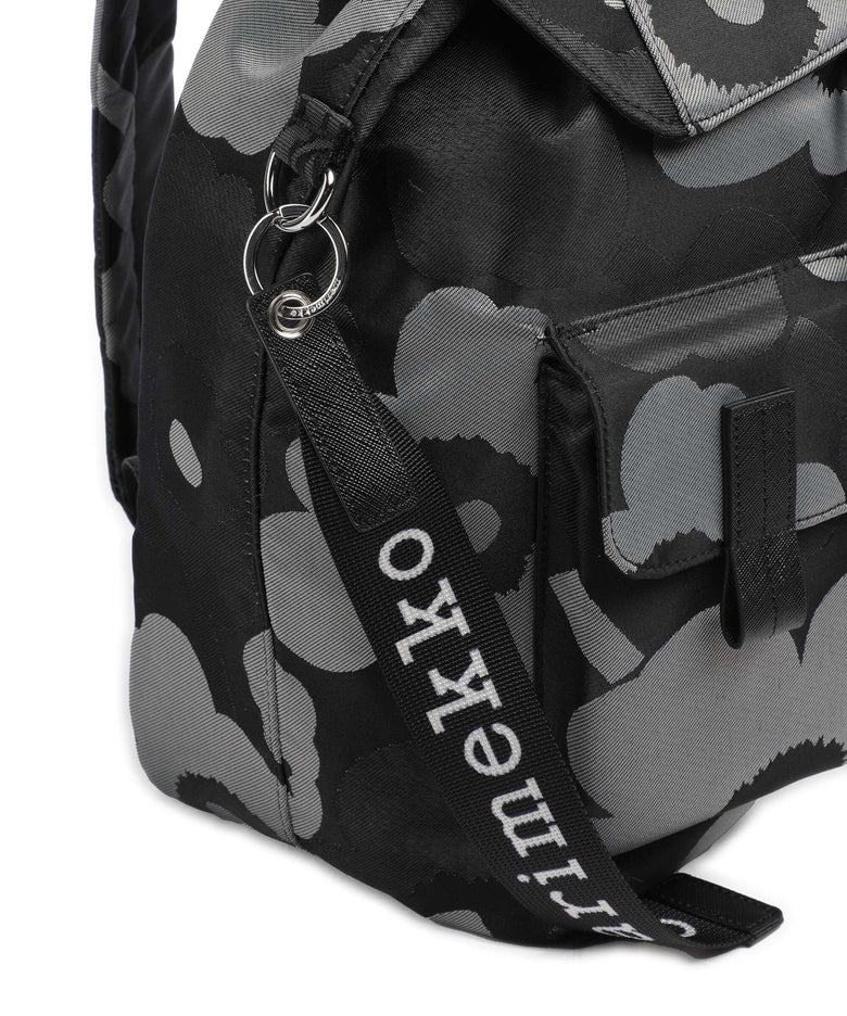 Marimekko Everything Unikko L Backpack grey/dark grey/black