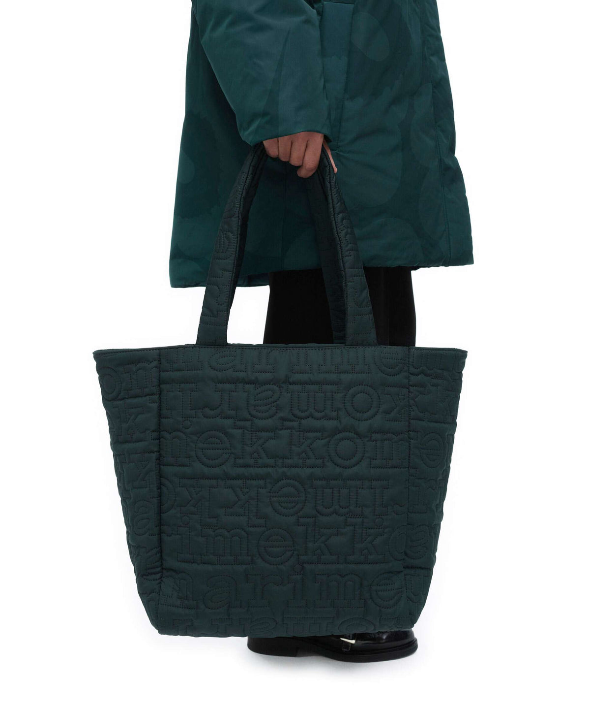 Marimekko Joy M Logo Tote bag dark green