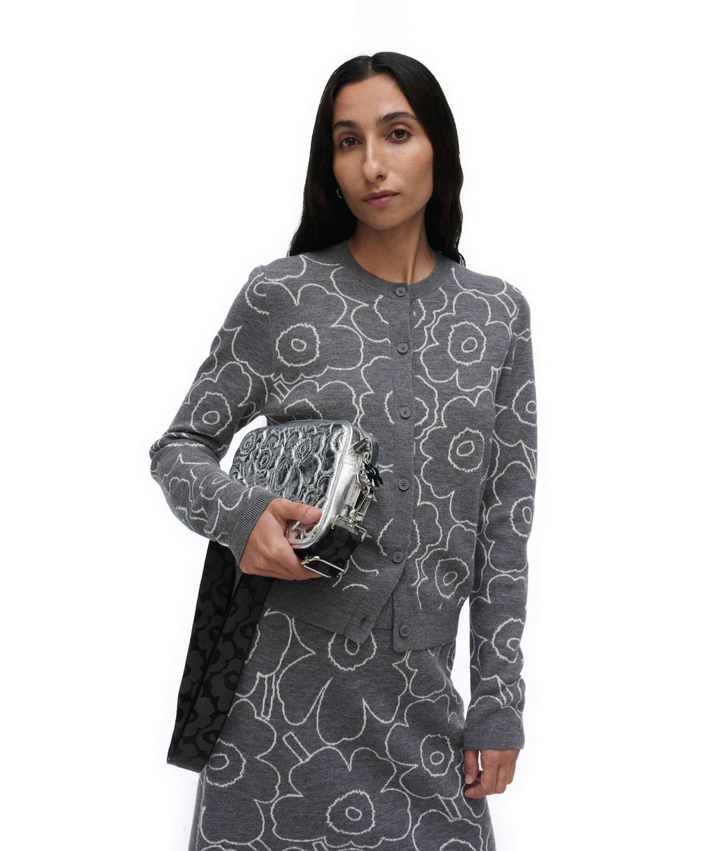 Marimekko Gratha Soft Unikko Crossbody bag silver