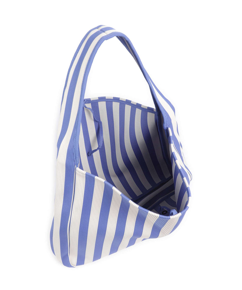 Marimekko Knitted Merirosvo Hobo bag blue/off white