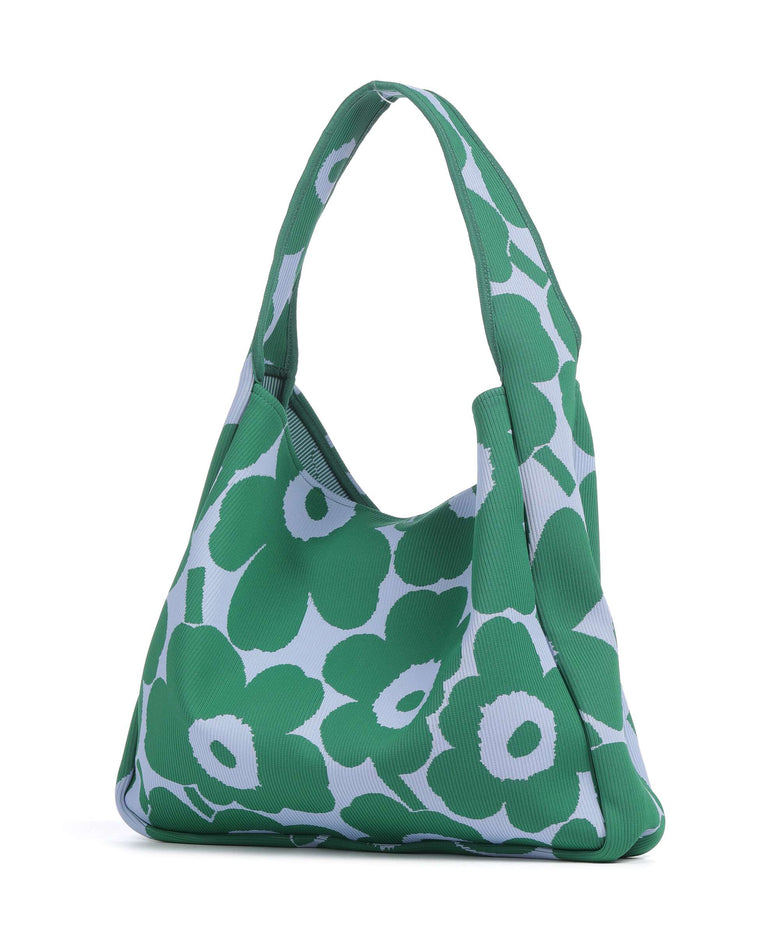 Marimekko Knitted Unikko Hobo bag dark green/blue