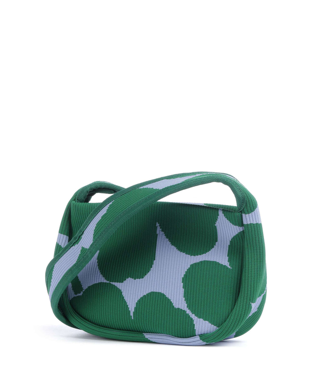 Marimekko Knitted Unikko Shoulder bag dark green/blue