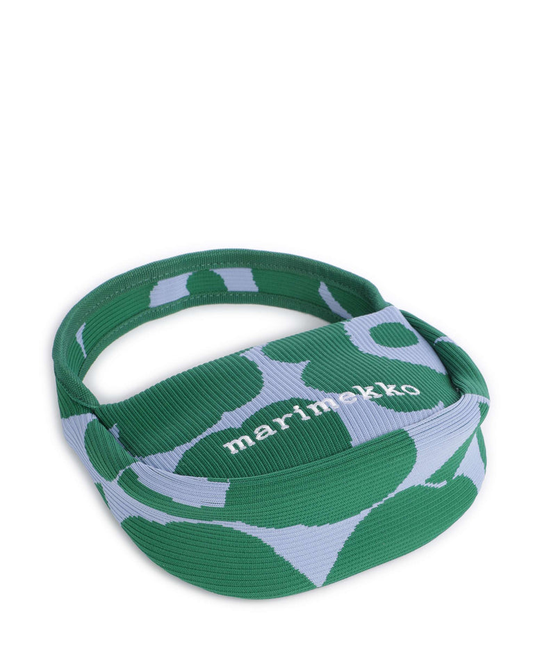 Marimekko Knitted Unikko Handbag dark green/blue