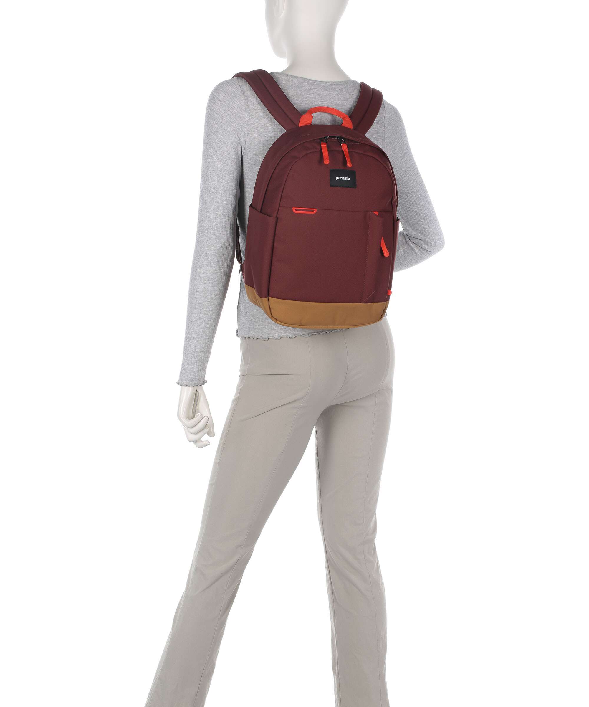 Pacsafe Go 15 Backpack garnet red