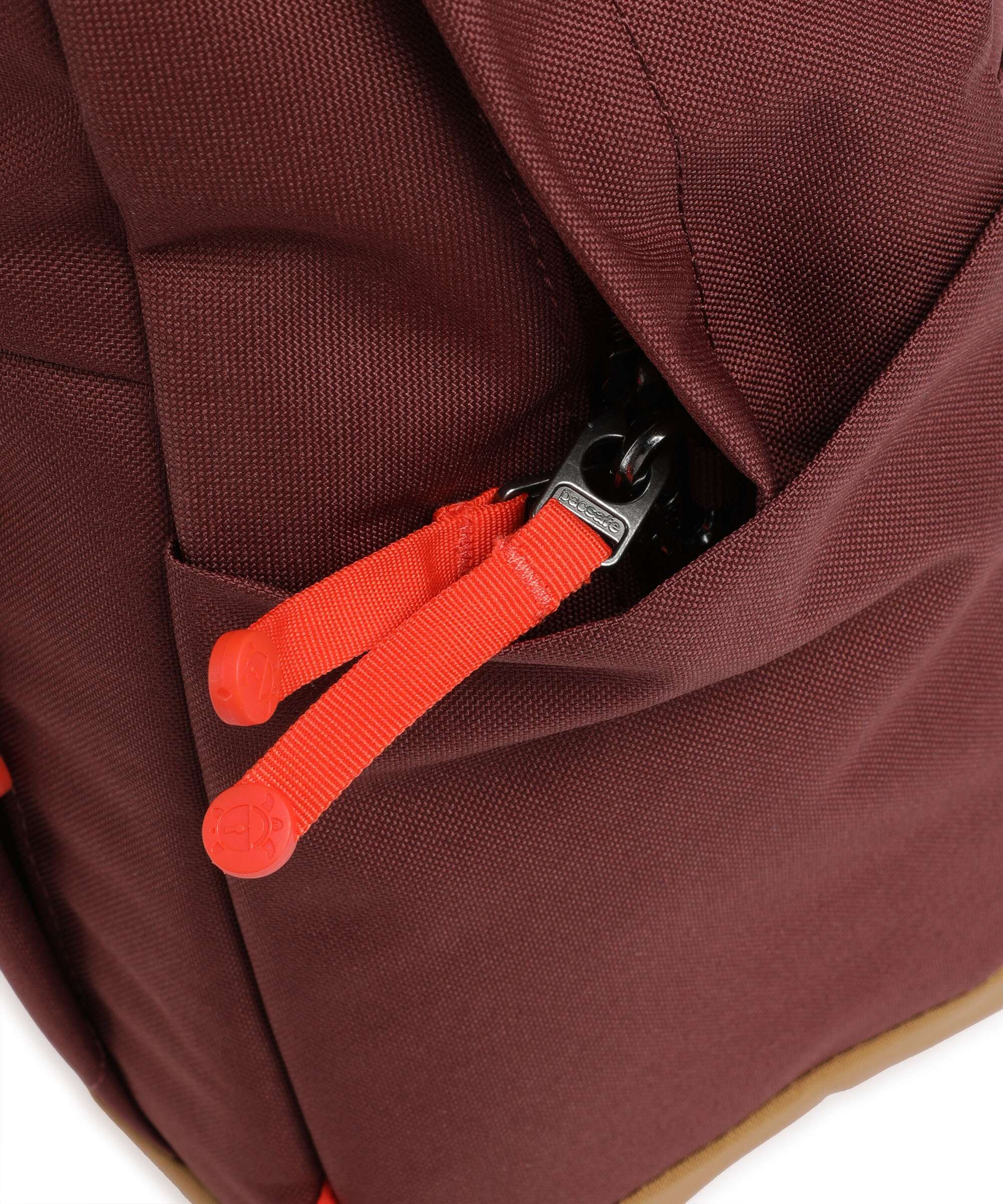 Pacsafe Go 15 Backpack garnet red