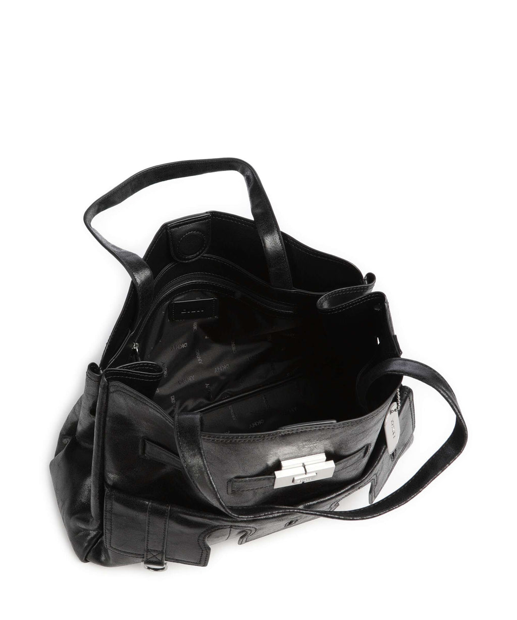 DKNY Bryar Large Handbag black/silver