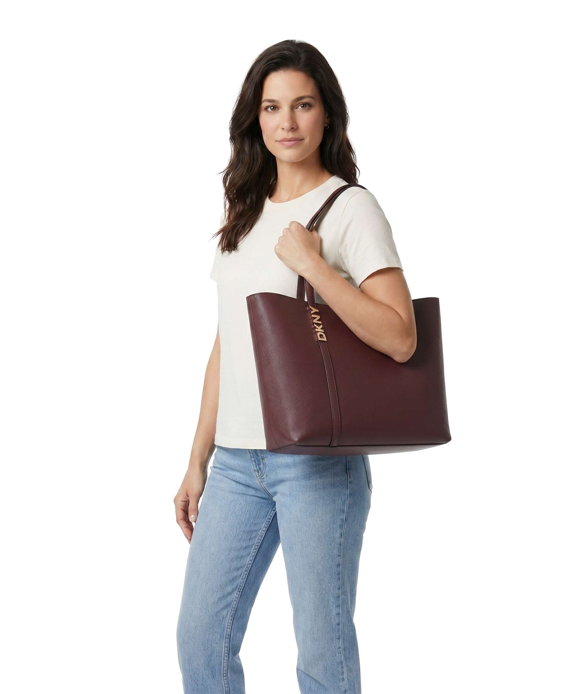 DKNY Avril Tote bag aged wine