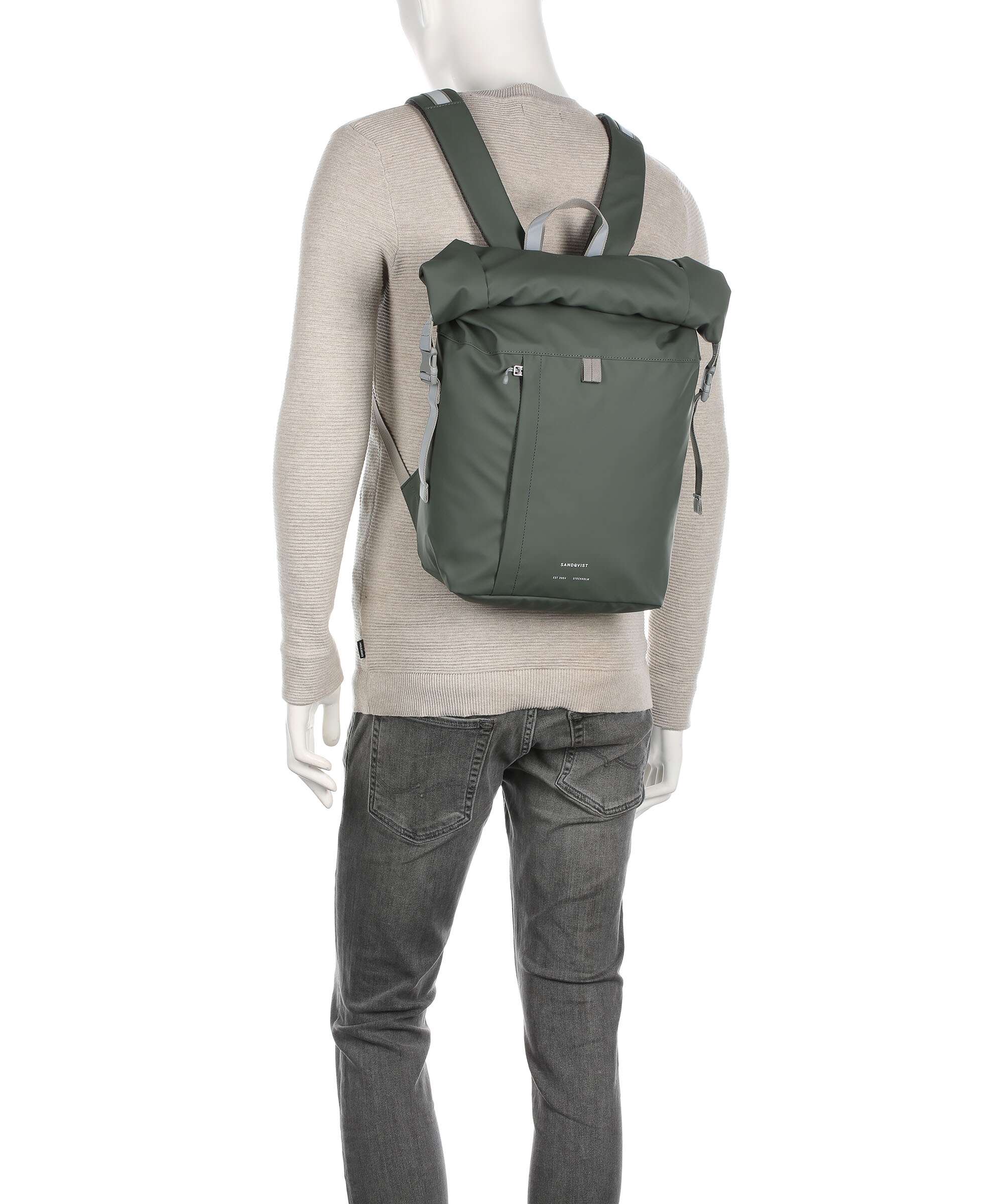Sandqvist Stream Konrad Rolltop backpack multicolour/dark