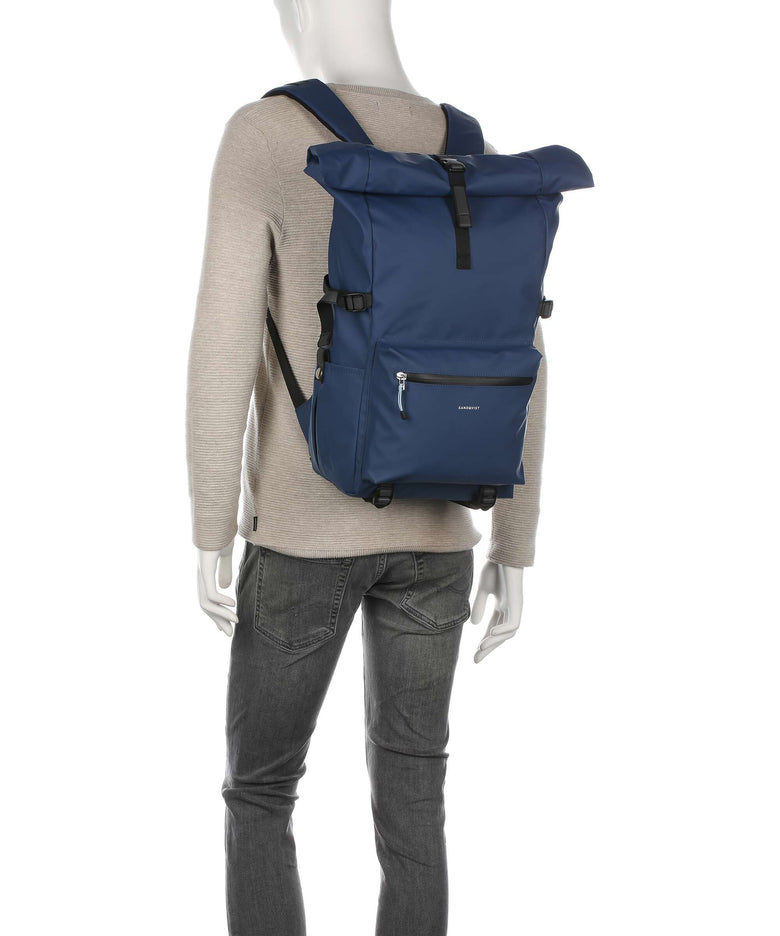 Sandqvist Stream Ruben 2.0 Rolltop backpack navy