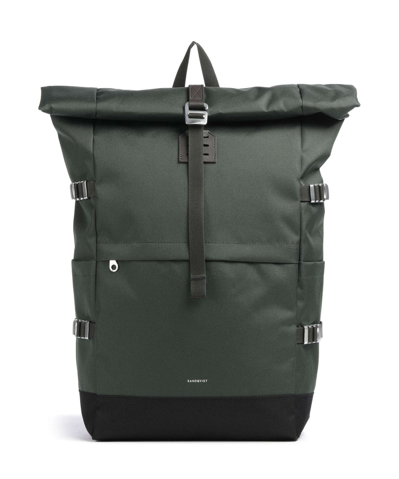 Sandqvist Icon L Rolltop backpack dawn green