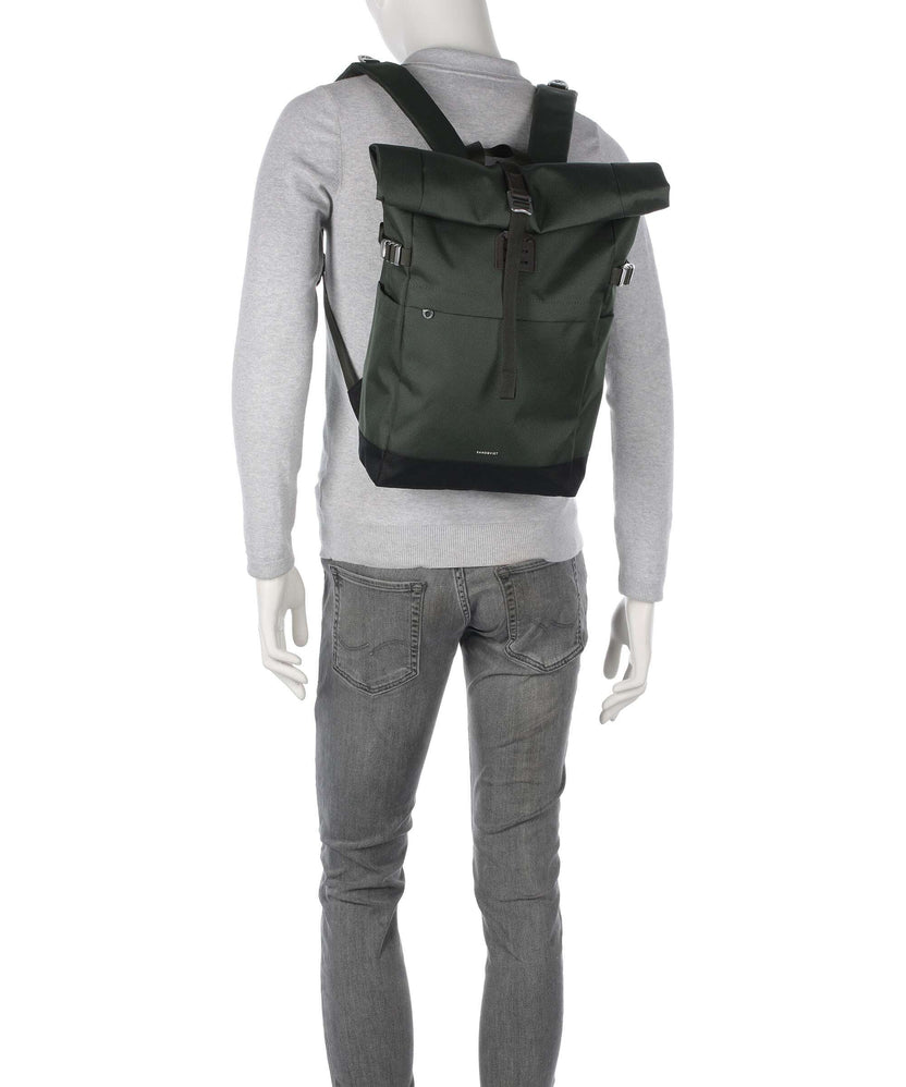 Sandqvist Icon M Rolltop backpack multicolour/black/navy