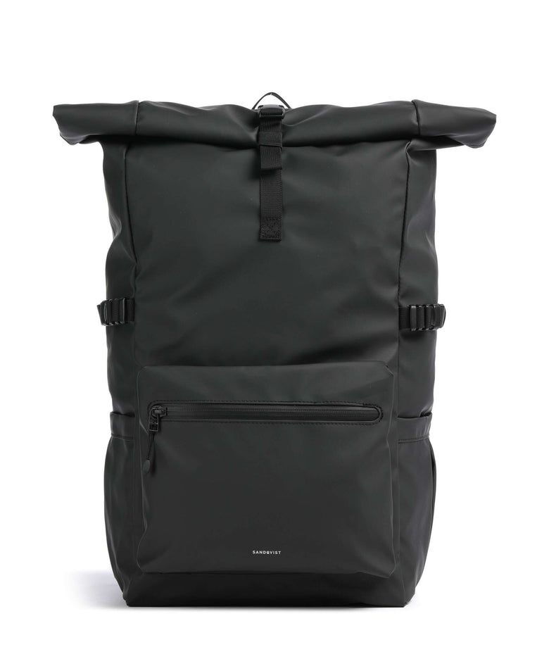 Sandqvist Stream L Rolltop backpack black