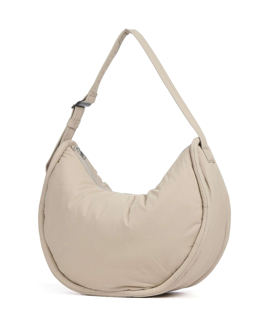 Sandqvist Curve L Hobo bag beige