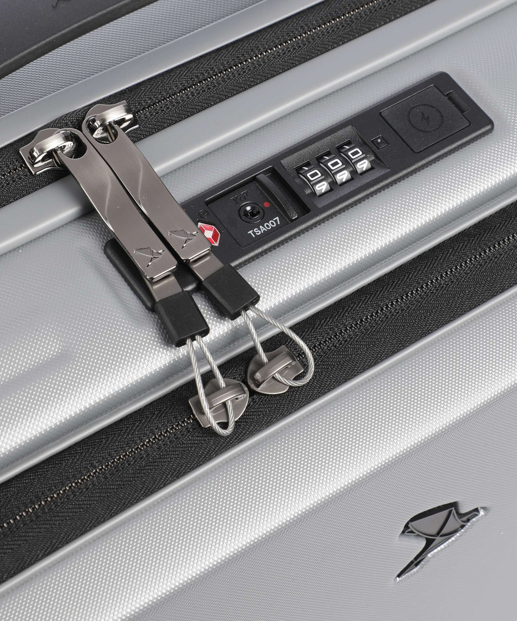 Pack Easy ReNew Genius Rolling briefcase silver