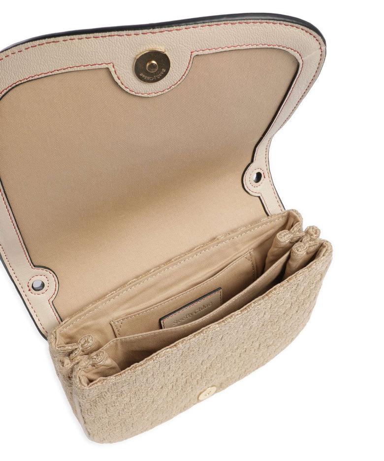See by Chloé Hana Small Crossbody bag straw beige