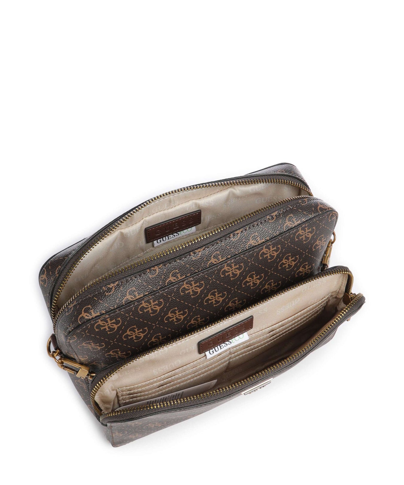 Guess Milano Crossbody bag brown/ochre/burgundy