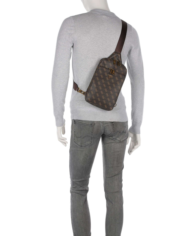 Guess Milano Sling bag brown/ochre