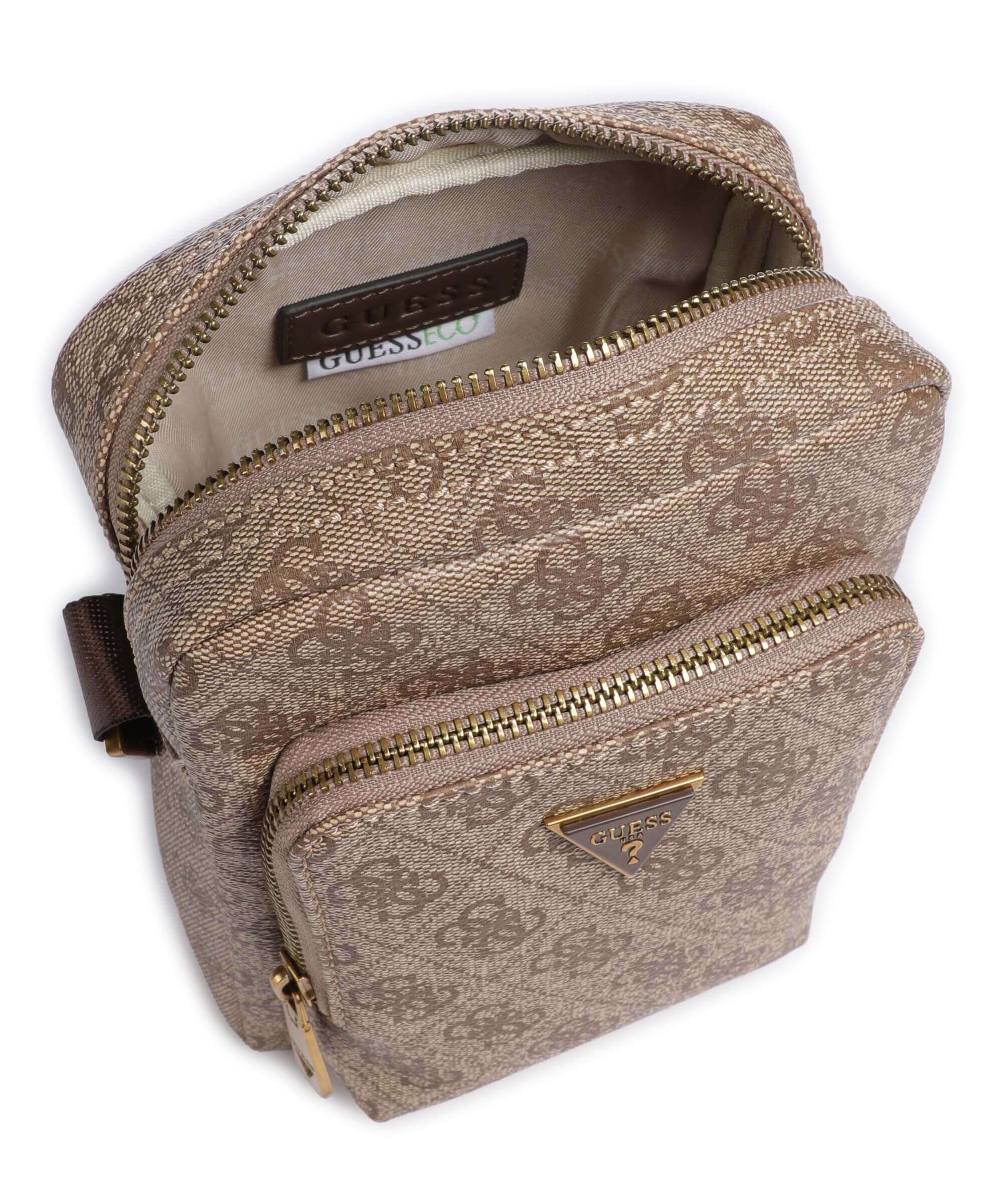 Guess Milano Eco Crossbody bag beige/brown