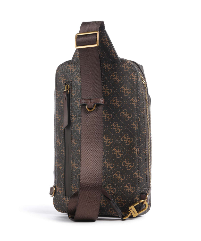 Guess Milano Sling bag brown/ochre/burgundy