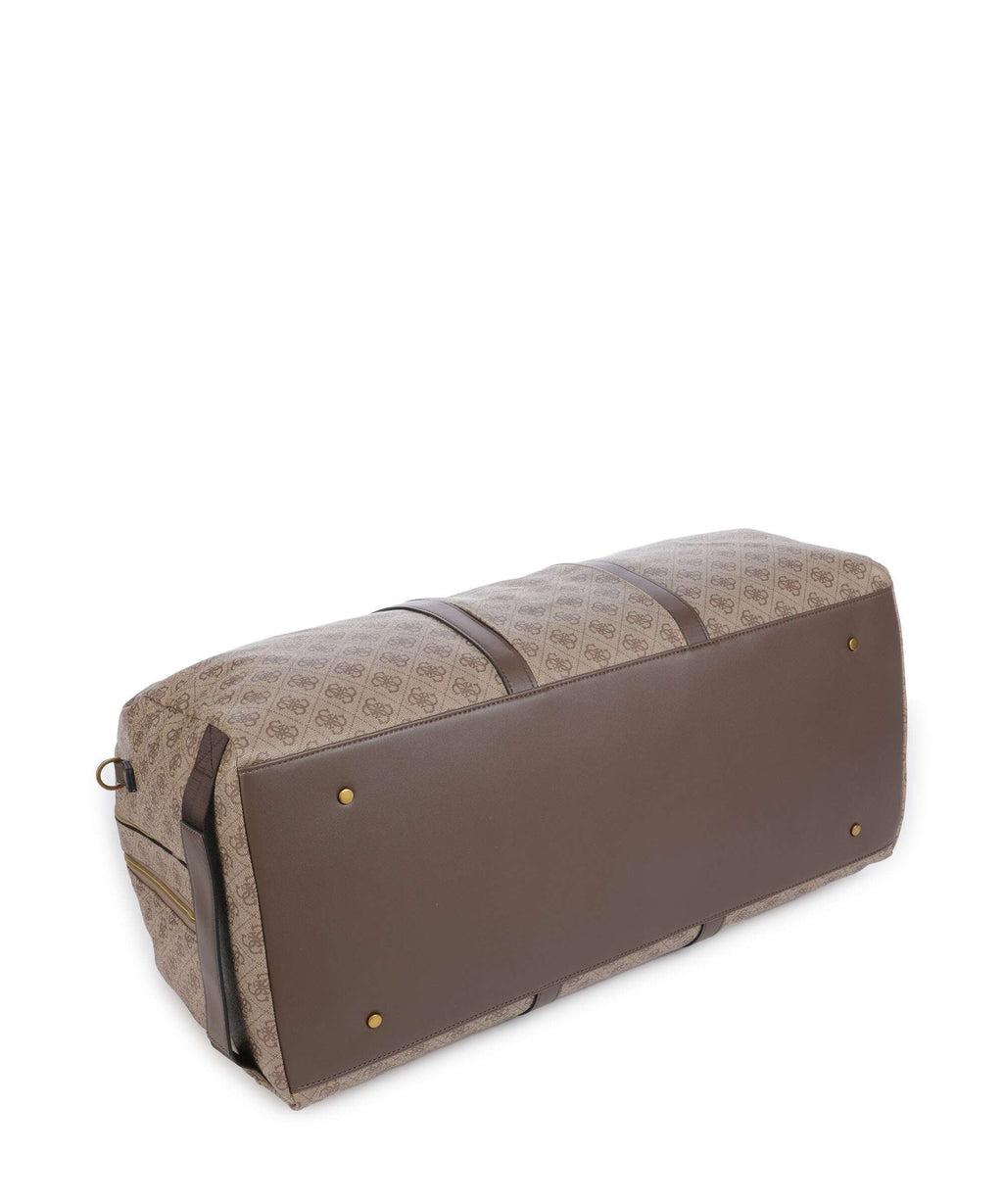 Guess Pisa 4G Eco Weekend bag beige/brown
