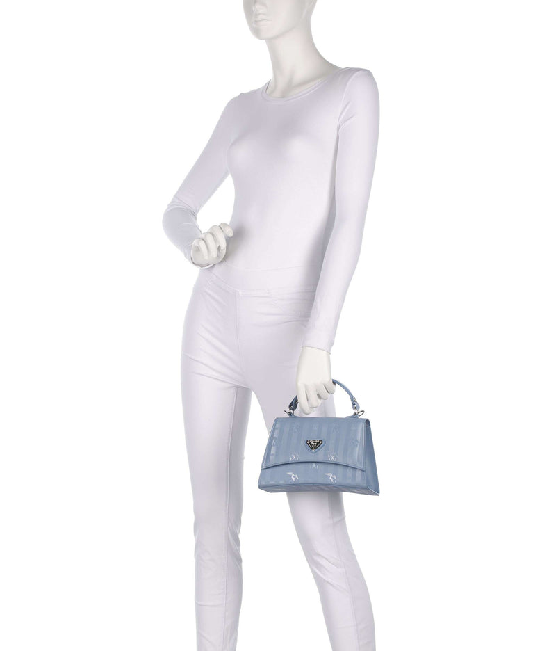 Maison Mollerus Vinerus Romont Handbag metallic silber/sky