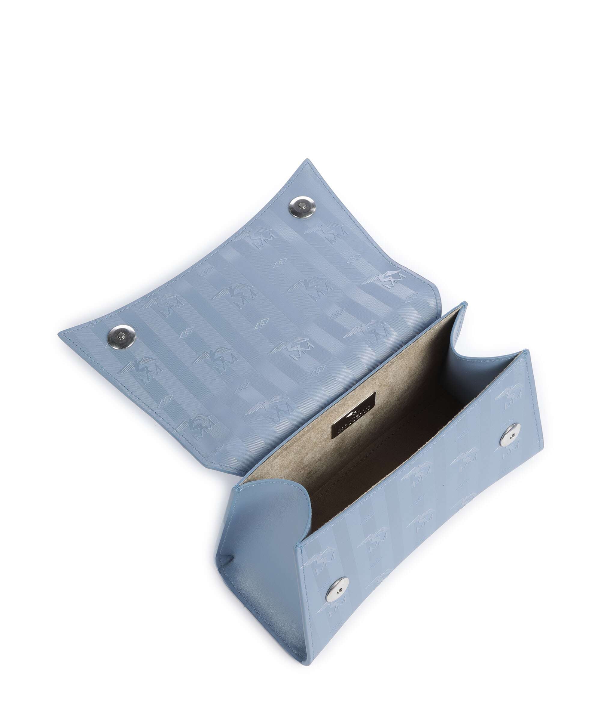 Maison Mollerus Vinerus Romont Handbag metallic silber/sky