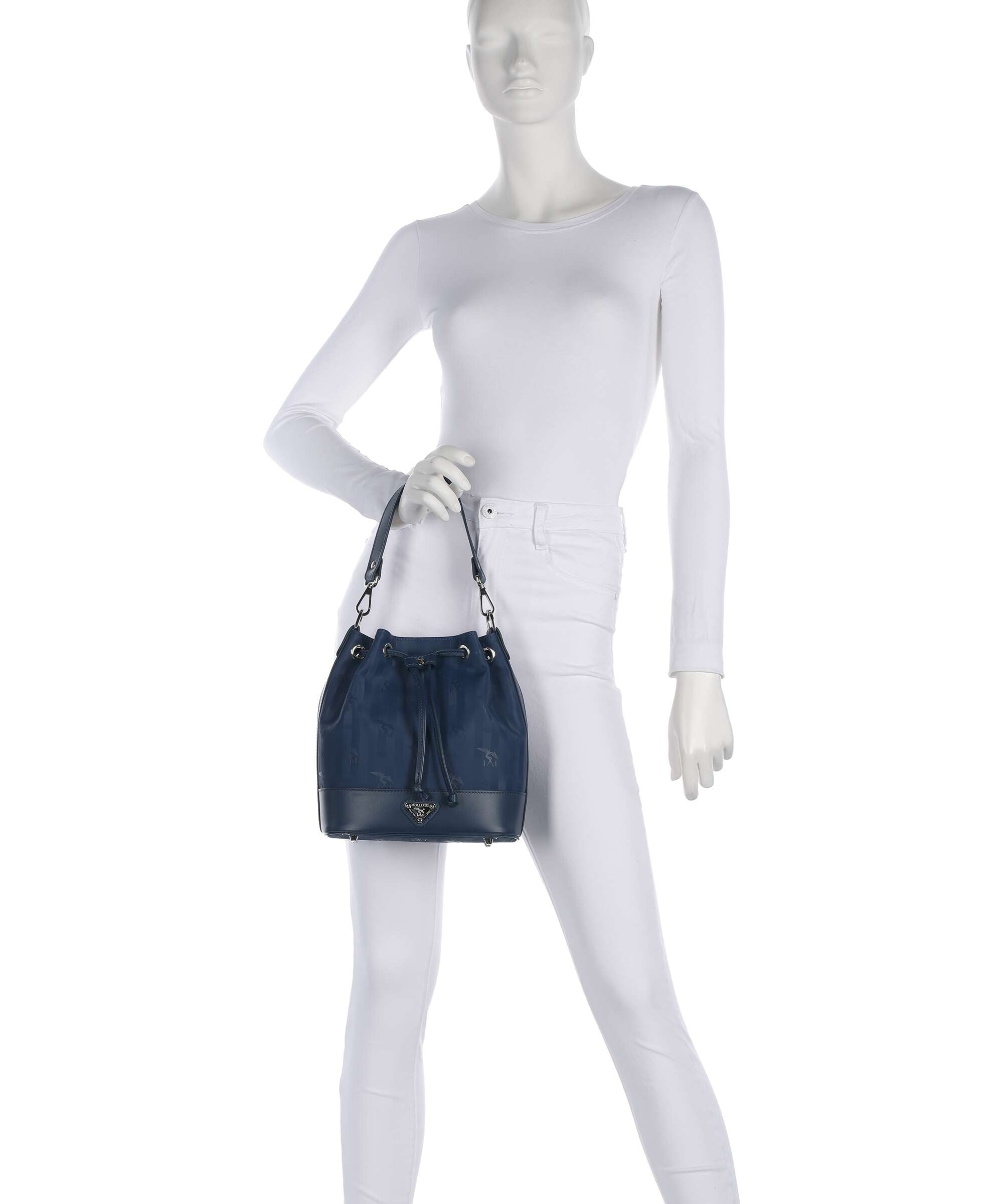 Maison Mollerus Vinerus Sion Bucket bag deep blau