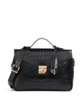Maison Mollerus Croco Marly Crossbody bag classic schwarz