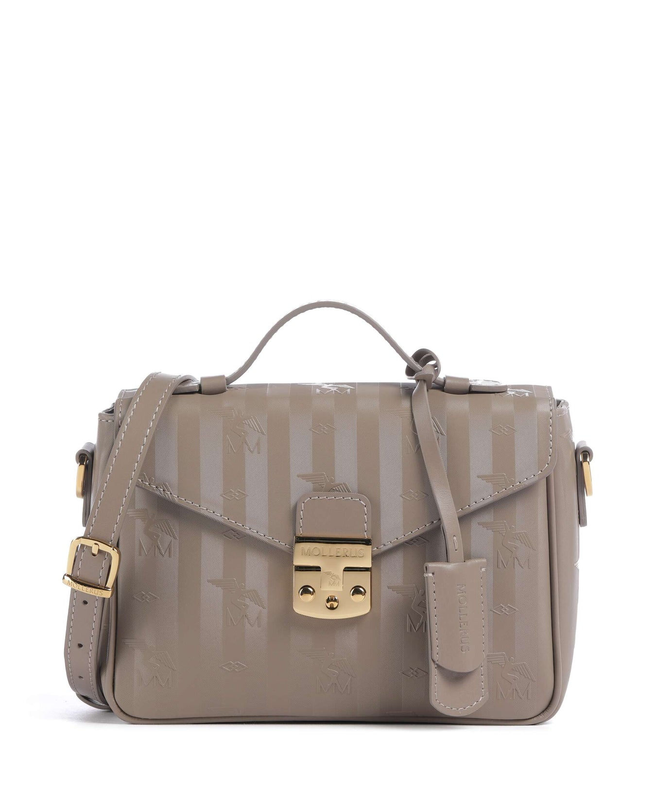 Maison Mollerus Vinerus Meyrin Crossbody bag taupe grau