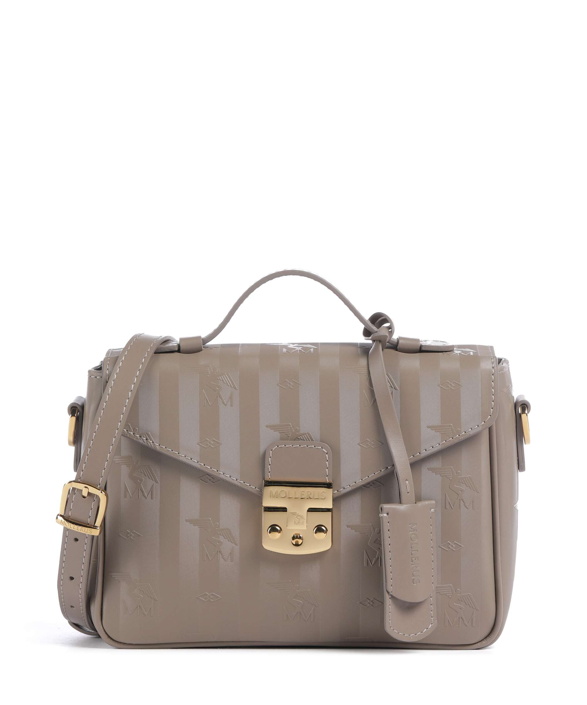Maison Mollerus Vinerus Meyrin Crossbody bag taupe grau