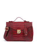 Maison Mollerus Croco Marly Handtas antique rot
