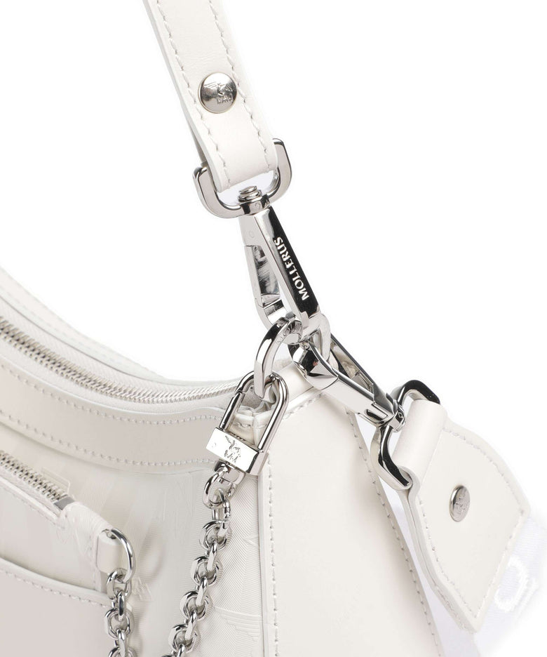 Maison Mollerus Vinerus Castiel Shoulder bag snow weiss