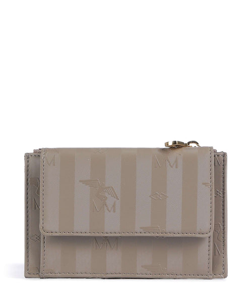 Maison Mollerus Canvas Buin Credit card holder taupe grau