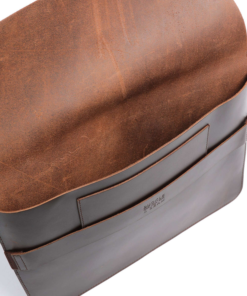 Buckle & Seam Terra Laptop case brown