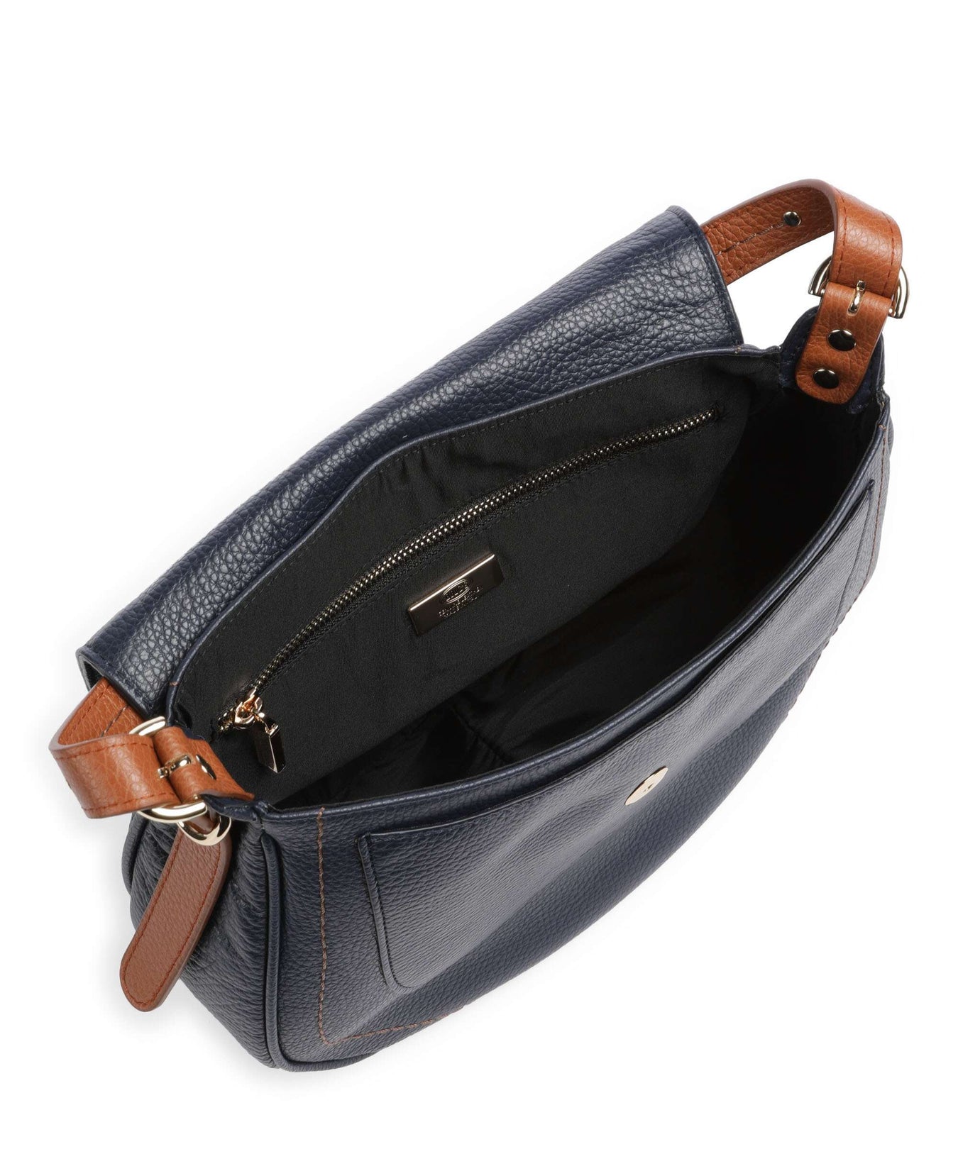 Brics Gondola Stella medium Shoulder bag night blue/caramel