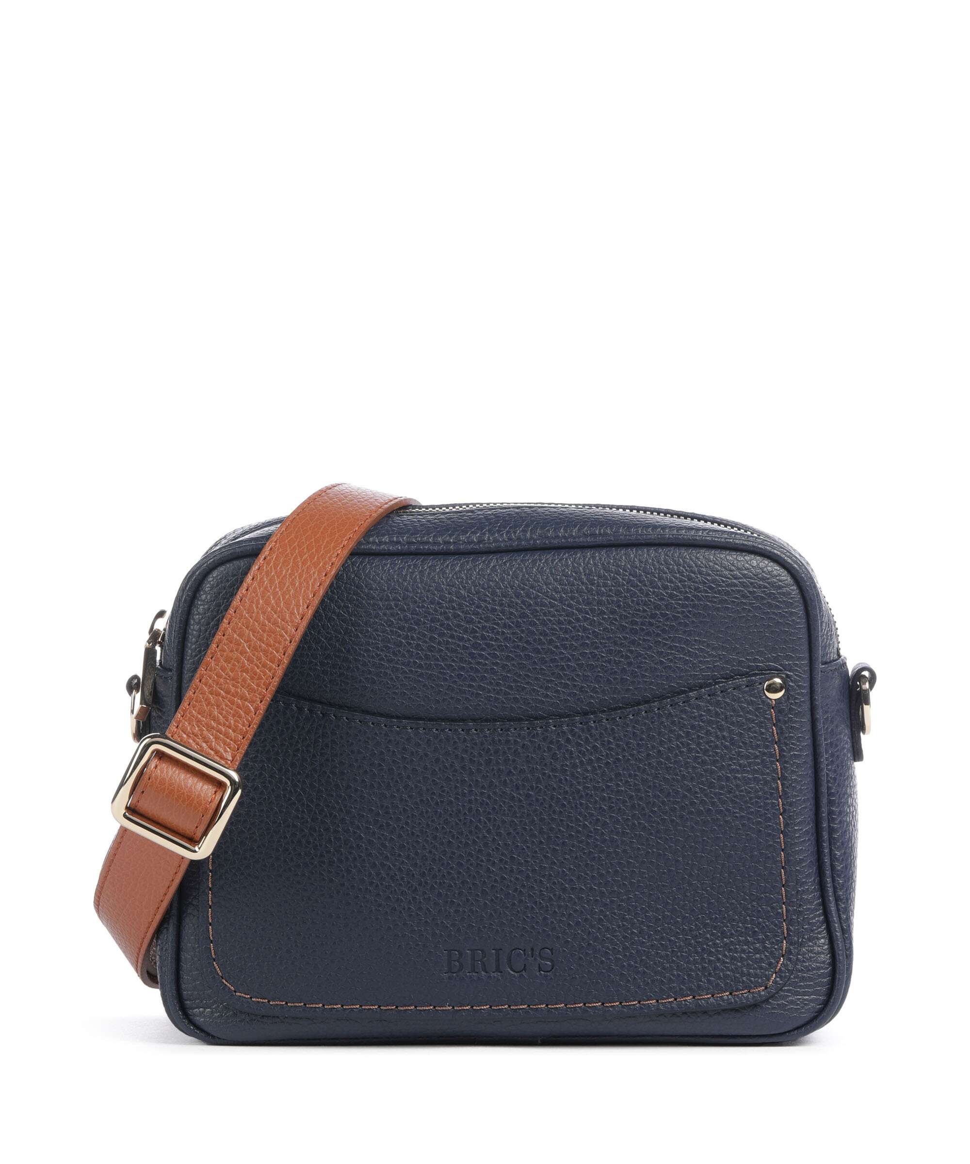 Brics Gondola Magnolia Crossbody bag night blue/caramel