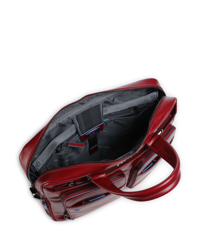 Piquadro Blue Square Briefcase rosso