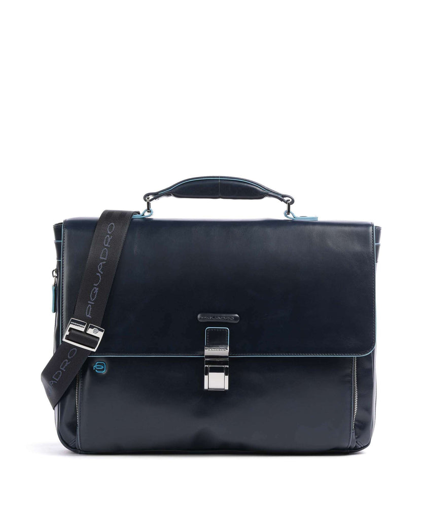 Piquadro Blue Square Briefcase blu