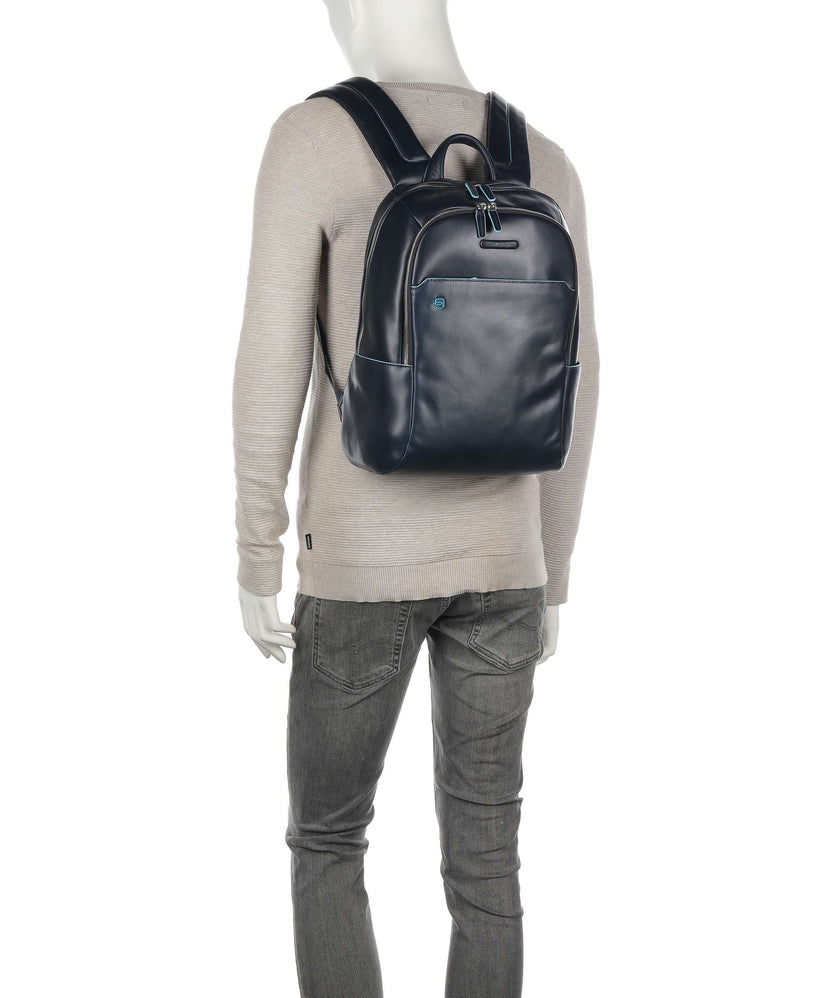 Piquadro Blue Square Laptop backpack blu