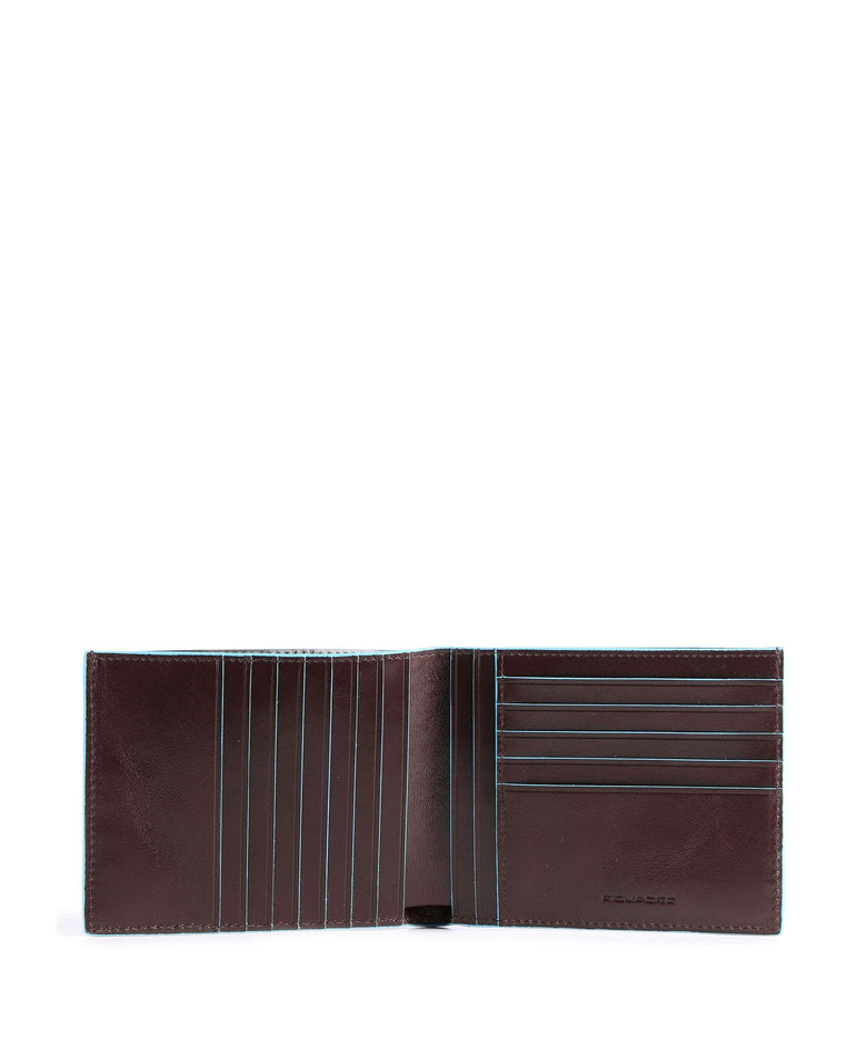 Piquadro Blue Square Credit card holder mahogany